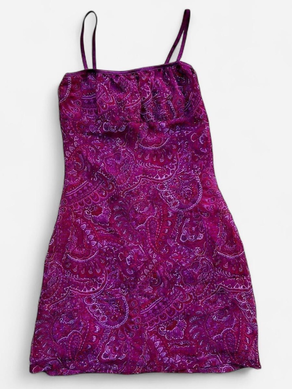 BYER TOO Vintage 90s Y2K Paisley Mini Dress XS
